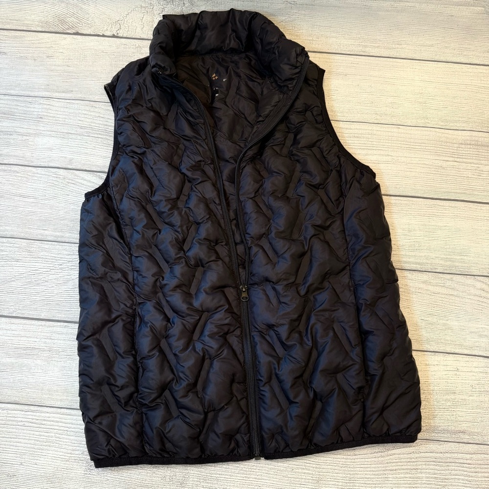 Tangerine Womens Size Small Light Weight Full Zip Vest, Black